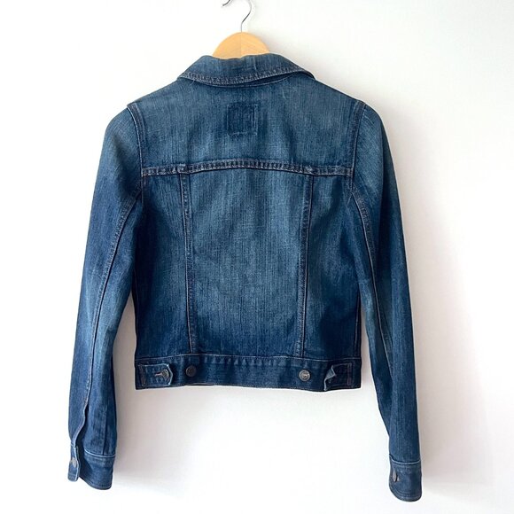 Old Navy Dark Denim Jacket Size Small - Picture 2 of 7